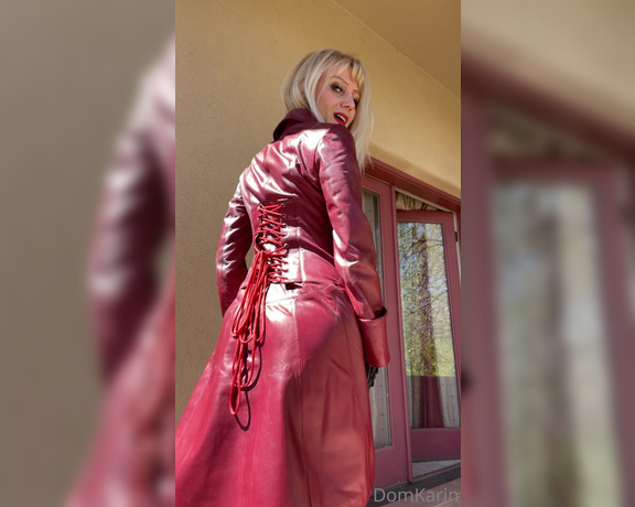 Mistress Karin von Kroft aka domkarin OnlyFans - What’s under my leather coat