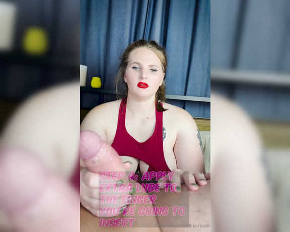 Blair Rose aka lilblairrose OnlyFans - JOI JanuaryJOI #3 Prostate massage instructions for first timers For this one I wanted