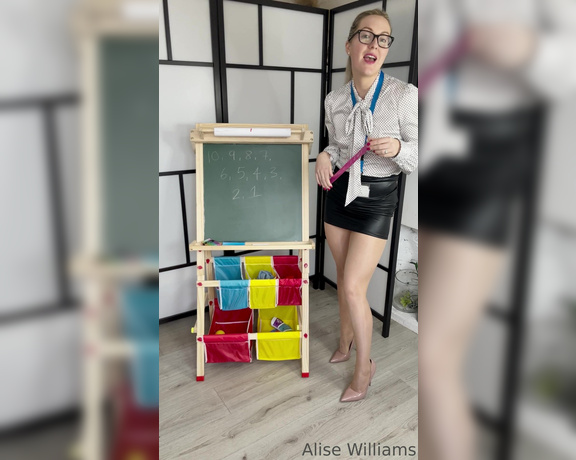 Alise Williams aka alisewilliams OnlyFans - Welcome to class with Miss Alice today… be a good boy and sit down for