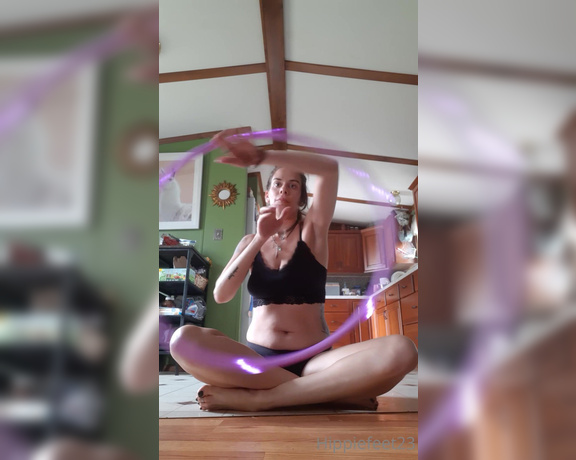 Hippiefeet23 aka hippiefeet23 OnlyFans - I need more hula hoop requests! This was so fun to make!