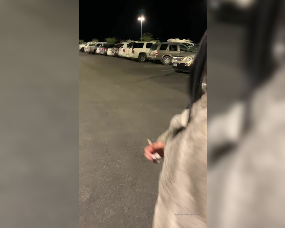 Miss Katie aka misskatievip OnlyFans - Walking through the casino parkin lot flashing and scared this guy he didn’t know how