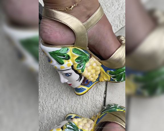 Goddess Grace aka goddessgrace OnlyFans - Today’s shoes are my runway Dolce & Gabbana Majolica Handpainted wedges There are only a handful