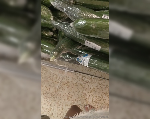 Frejas Submissive Feet aka frejassubmissivefeet OnlyFans - I went to the store for more veggies I dont know how this will end