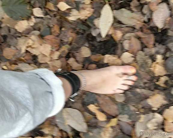 Frejas Submissive Feet aka frejassubmissivefeet OnlyFans - Today I had a freezing barefoot walk in 0 degrees, wearing cuffs Next week I