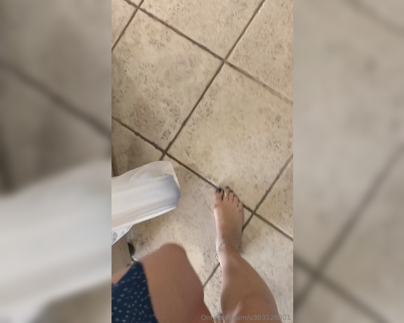 Frejas Submissive Feet aka frejassubmissivefeet OnlyFans - Barefoot at the village grocery store In Italy people notice that I am barefoot and look