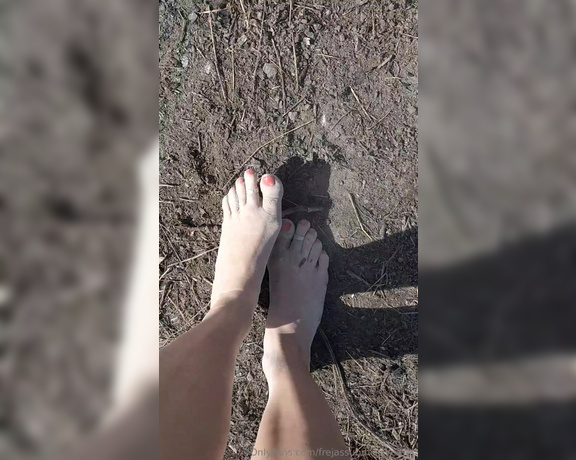 Frejas Submissive Feet aka frejassubmissivefeet OnlyFans - Walking on the remains of the fire Going in a bit deeper into the ashes than