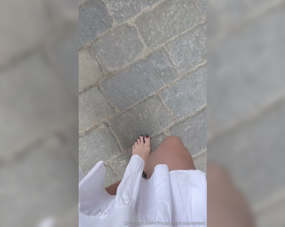 Frejas Submissive Feet aka frejassubmissivefeet OnlyFans - Barefoot walk in the Old Town, and taking you through the most narrow street of Stockholm