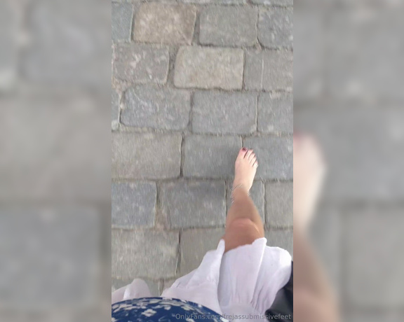 Frejas Submissive Feet aka frejassubmissivefeet OnlyFans - Barefoot walk in the Old Town, and taking you through the most narrow street of Stockholm