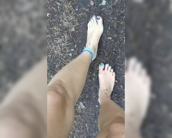 Frejas Submissive Feet aka frejassubmissivefeet OnlyFans - Barefoot into the forest