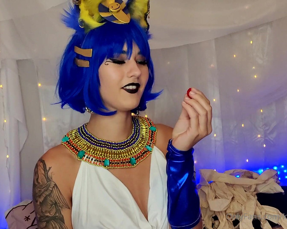 Kitsune_Foreplay aka kitsune_foreplay OnlyFans - Ankha Swallows Sacrifices! Soft Vore, Neck Fetish, Goddess Worship