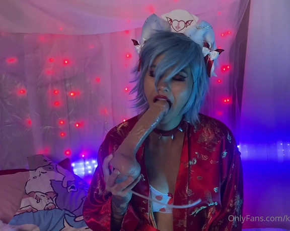 Kitsune_Foreplay aka kitsune_foreplay OnlyFans - Cat Girl Rides Huge Dildo! Cumshot, Riding)