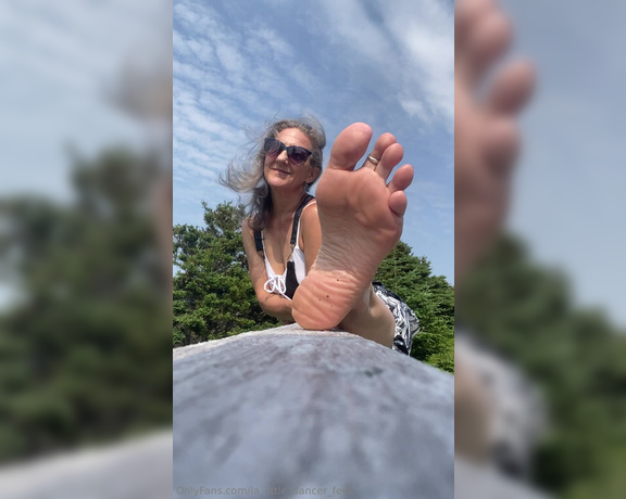 Lezlyan aka la_little_dancer_feet OnlyFans - You are welcome to stop and smell my hiking feet But NO TOUCHING… unless you pay