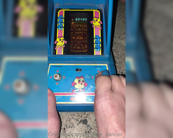 Lezlyan aka la_little_dancer_feet OnlyFans - Who remembers this I had so much fun playing Ms PAC MAN” at my friends place!