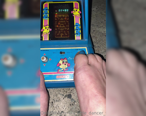 Lezlyan aka la_little_dancer_feet OnlyFans - Who remembers this I had so much fun playing Ms PAC MAN” at my friends place!