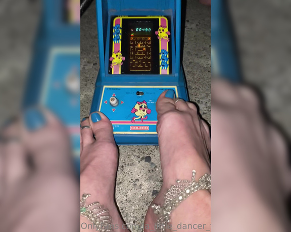 Lezlyan aka la_little_dancer_feet OnlyFans - Who remembers this I had so much fun playing Ms PAC MAN” at my friends place!