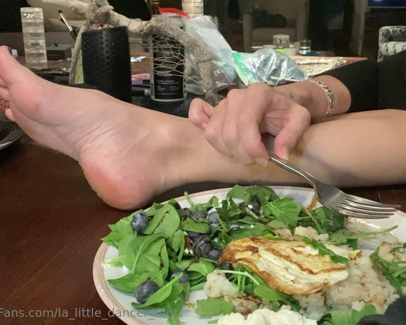 Lezlyan aka la_little_dancer_feet OnlyFans - Sit with me during my dinner Often when I sit down at a table