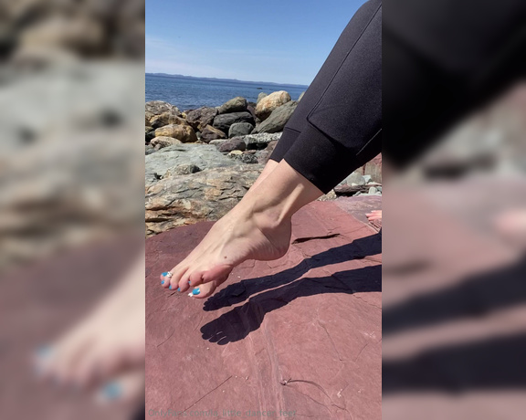 Lezlyan aka la_little_dancer_feet OnlyFans - Watch me tap that rock like a drum! Making beats in nature!