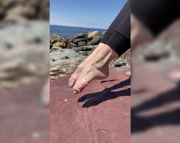 Lezlyan aka la_little_dancer_feet OnlyFans - Watch me tap that rock like a drum! Making beats in nature!