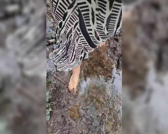 Lady Godiva aka , ms_ladygodiva OnlyFans - Heres a 4 min video of my muddy barefoot walk today enjoy