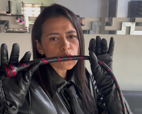 Goddess Kalinda aka goddesskalinda OnlyFans - When you feel the pain of my whip, remember that they are kisses and caresses from