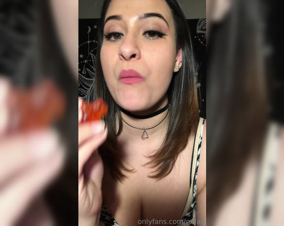 Mila P aka milaap OnlyFans - Gummy bear eating Lots of tongue and uvula shots