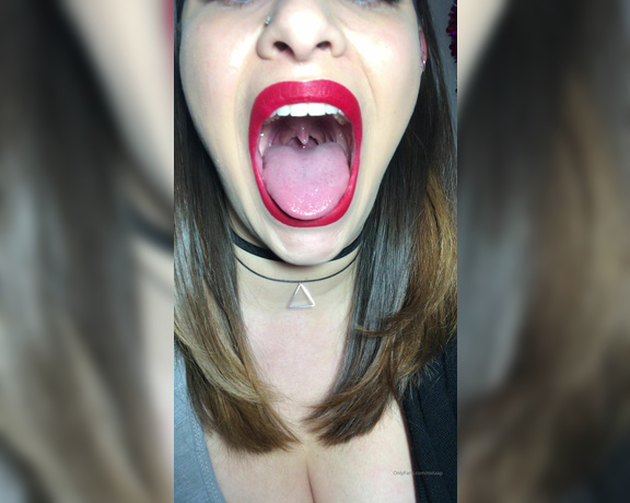 Mila P aka milaap OnlyFans - I’ve got a pretty pink uvula, in case you didn’t know Every mouth fetishists happy place