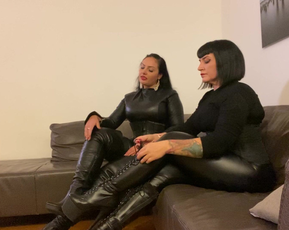 Mistress Ava Von Medisin aka avavonmedisin OnlyFans - The #bootlicking slave of My #Femdom friend is ordered to clean Our dusty dirty #boots after