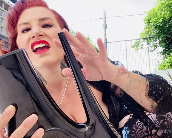 Mistress Ava Von Medisin aka avavonmedisin OnlyFans - Clean My boots whilst you are kneeling naked in My garden I know you want