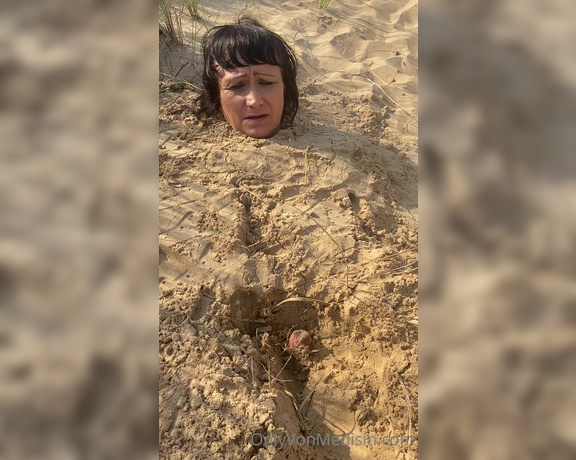 Mistress Ava Von Medisin aka avavonmedisin OnlyFans - Buried and made to fuck sand