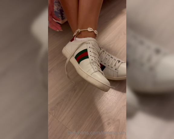 Emma Stn aka emmastn OnlyFans - Imagine I was on a night out and come back with these cute sneakers on