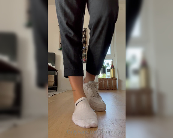 Emma Stn aka emmastn OnlyFans - Air Force and white Nike socks nothing more to say for you little bitch!