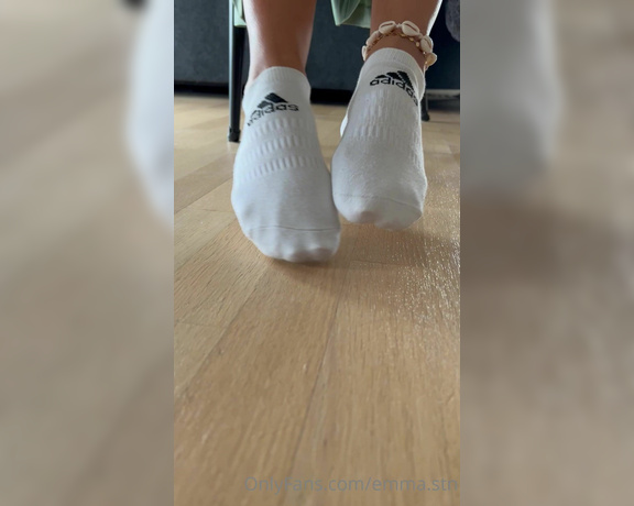 Emma Stn aka emmastn OnlyFans - POV Youre my little foot dog and I force you to worship my sweaty socks for