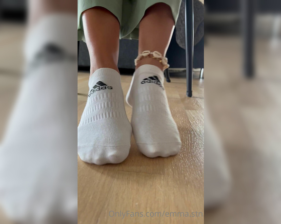 Emma Stn aka emmastn OnlyFans - POV Youre my little foot dog and I force you to worship my sweaty socks for