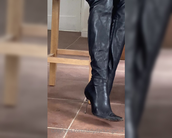 Lady Dark Angel aka Ladydarkangeluk Onlyfans - Thigh boot Thursday Snippet of a 10 min custom clip I just made for someone