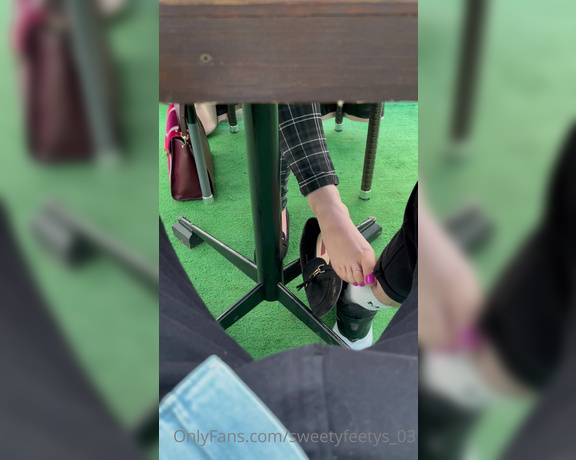 Sweetyfeetys_03 Onlyfans - What if I was teasing you like that in public How hard would you get Keep swiping for the video 6