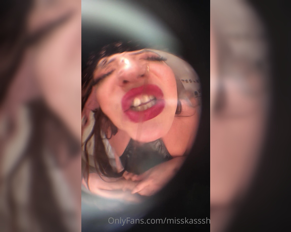 Katlyn Moree aka katlynmoree OnlyFans - Spit, feet clean & close up angry humiliation fisheye)