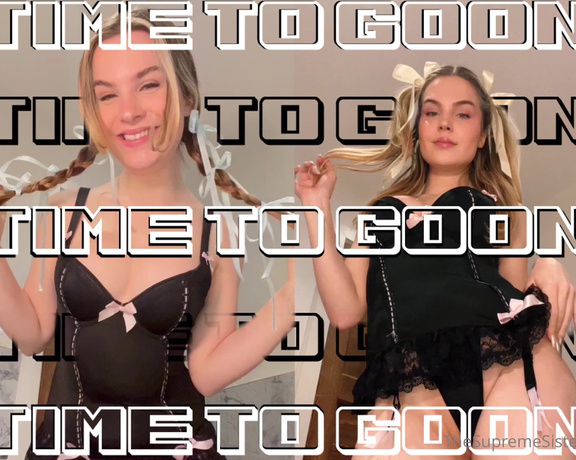 The Supreme Sisters aka thesupremesisters OnlyFans - New clip check your inboxes for the full experience What’s your favourite part about being