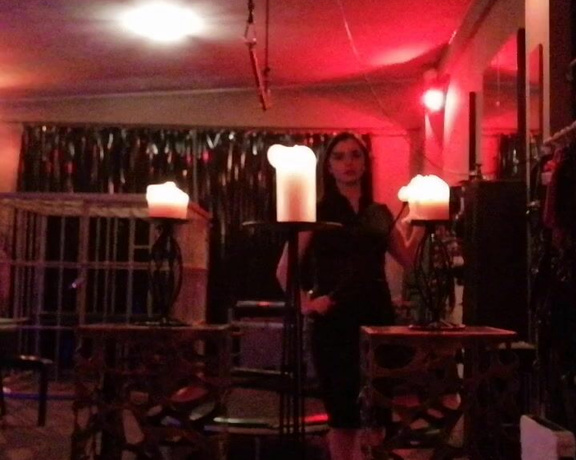 Mistress Bella Lugosi aka missbellalugosi OnlyFans - Putting out the candles in the big studio at Avalon earlier this year with my favorite