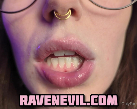 Goddess Raven Evil aka evilraven OnlyFans - NEW Spit Fetish Kissing + Ass Eating Custom  Sloppy wet kisses, I know you need