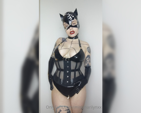 Miss Marilyn aka missmarilynxx OnlyFans - Latex Catwoman JOI for penis owners