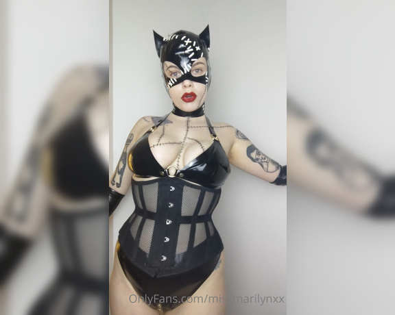 Miss Marilyn aka missmarilynxx OnlyFans - Latex Catwoman JOI for penis owners