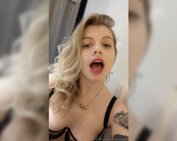 Miss Marilyn aka missmarilynxx OnlyFans - IMPORTANT ANNOUNCEMENT  CUM BAN TASK