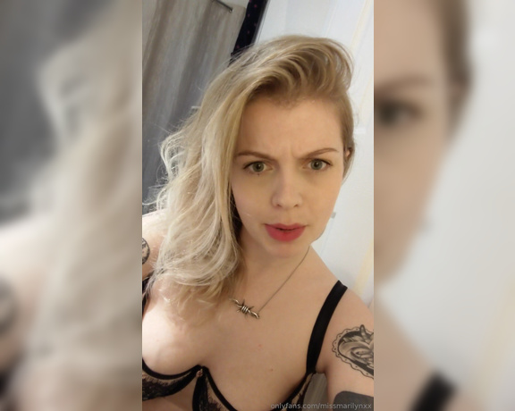 Miss Marilyn aka missmarilynxx OnlyFans - IMPORTANT ANNOUNCEMENT  CUM BAN TASK