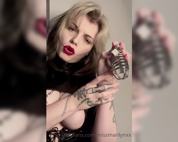 Miss Marilyn aka missmarilynxx OnlyFans - There are 2 types of chastity submissives in my life…