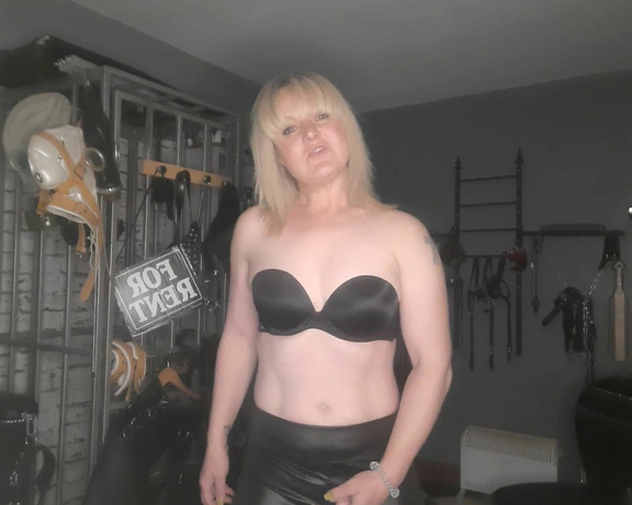 Mistress Athena aka mistressathena OnlyFans - MistressAthena has tight new shiny from pants, #joi morning cum down