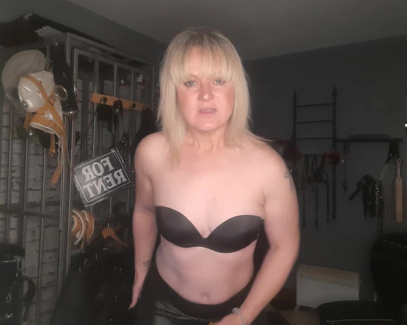 Mistress Athena aka mistressathena OnlyFans - MistressAthena has tight new shiny from pants, #joi morning cum down