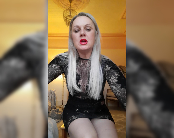 Mistress Athena aka mistressathena OnlyFans - #joi Mistress in lace dress gives instructions tons on #joi