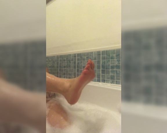 Mistress Athena aka mistressathena OnlyFans - Such aching feet having a nice soak, with pedicure fingers running between my toes