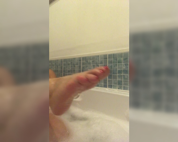 Mistress Athena aka mistressathena OnlyFans - Such aching feet having a nice soak, with pedicure fingers running between my toes