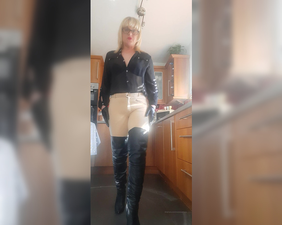 Mistress Athena aka mistressathena OnlyFans - The sound if the boots, clean them